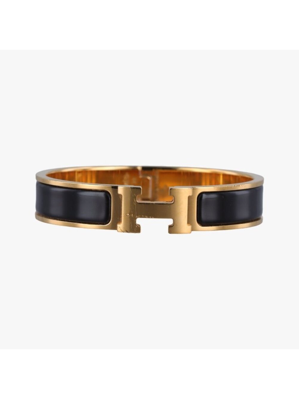Hermes Clic Clac Black Gold FI Bracelet